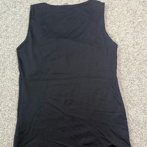 Like new black double layered Zara sleeveless scoop neck tank size large - Picture 4 of 4